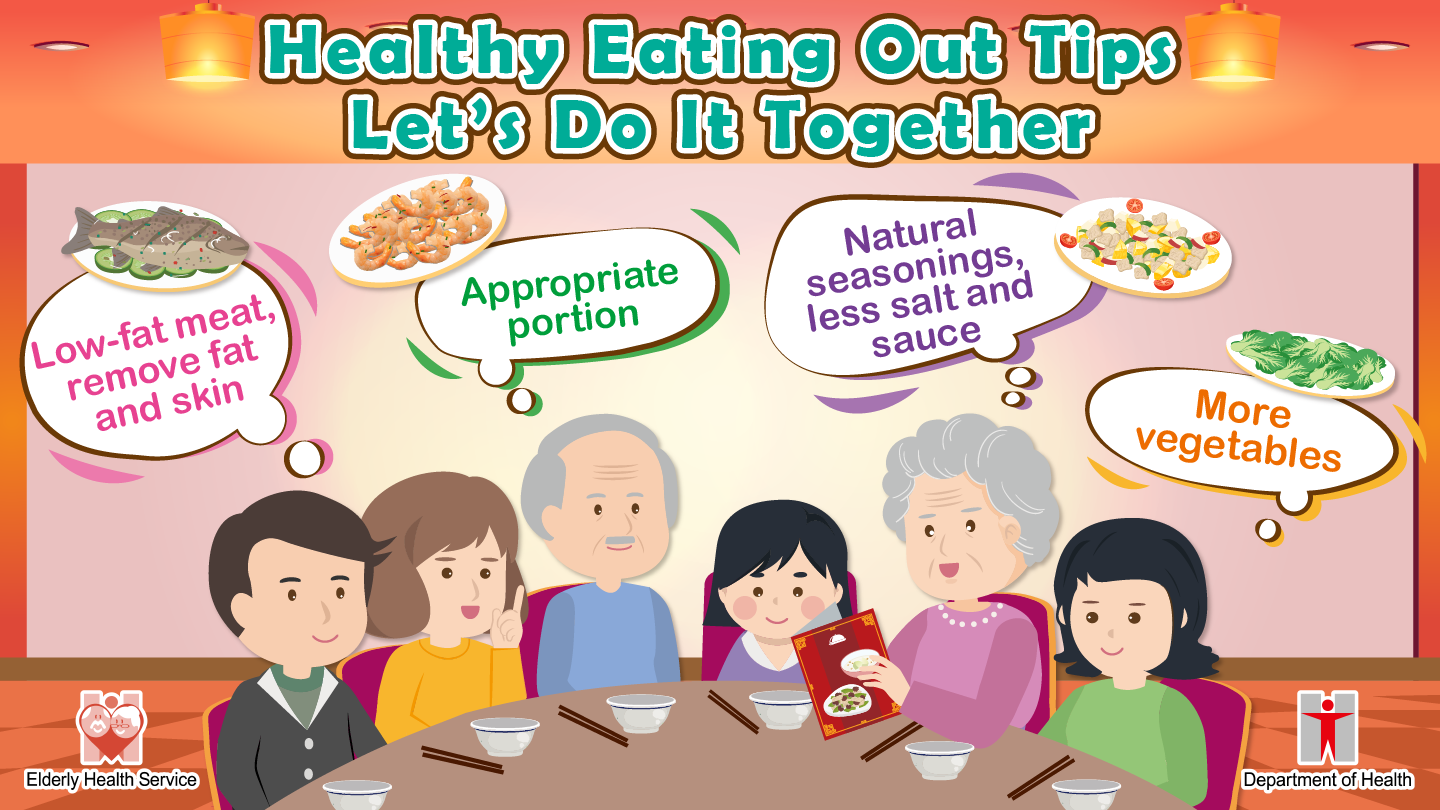 July Theme Healthy Eating Out Tips Let’s Do It Together